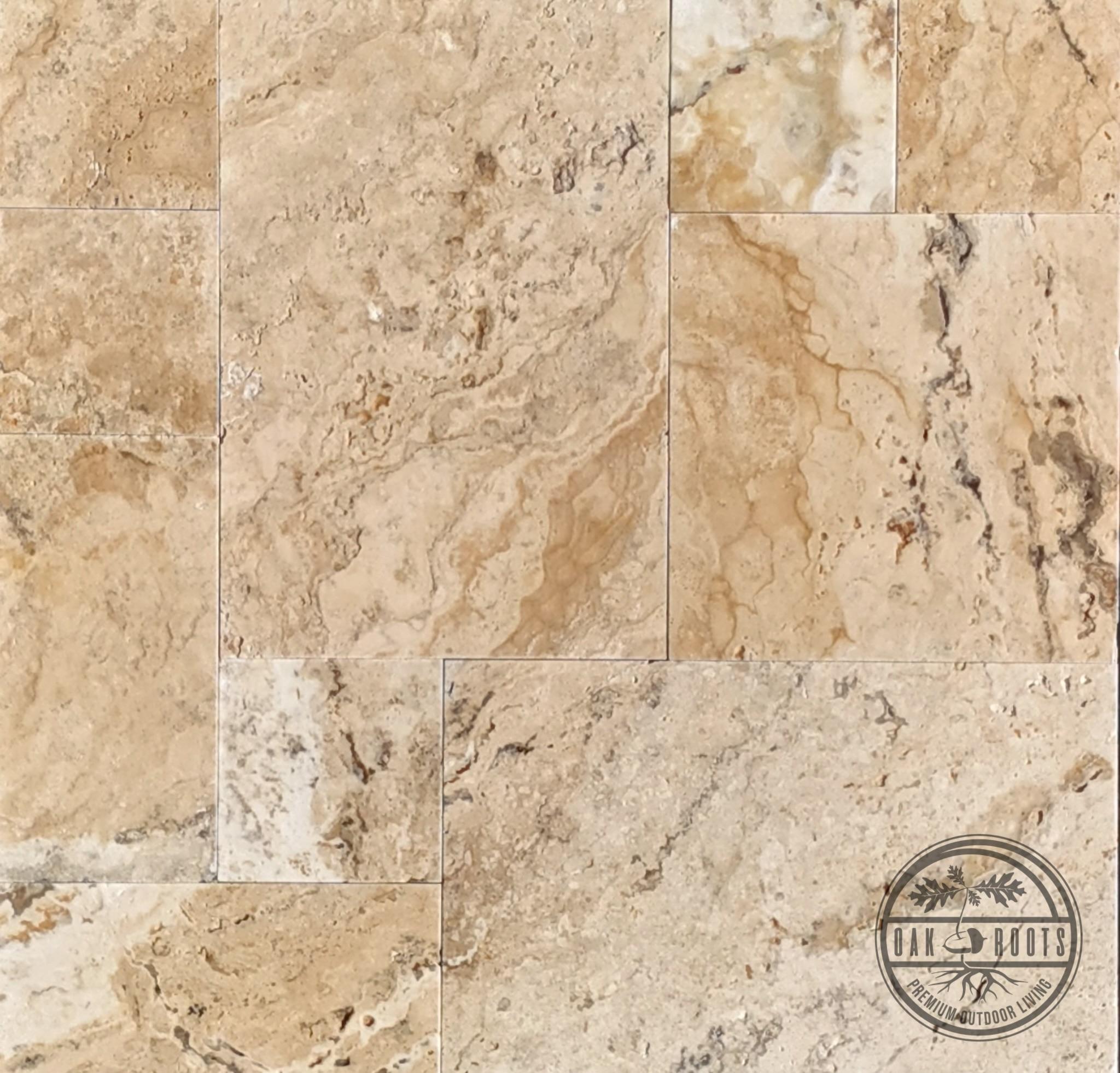 Gold Vein Travertine paver Milan Indiana