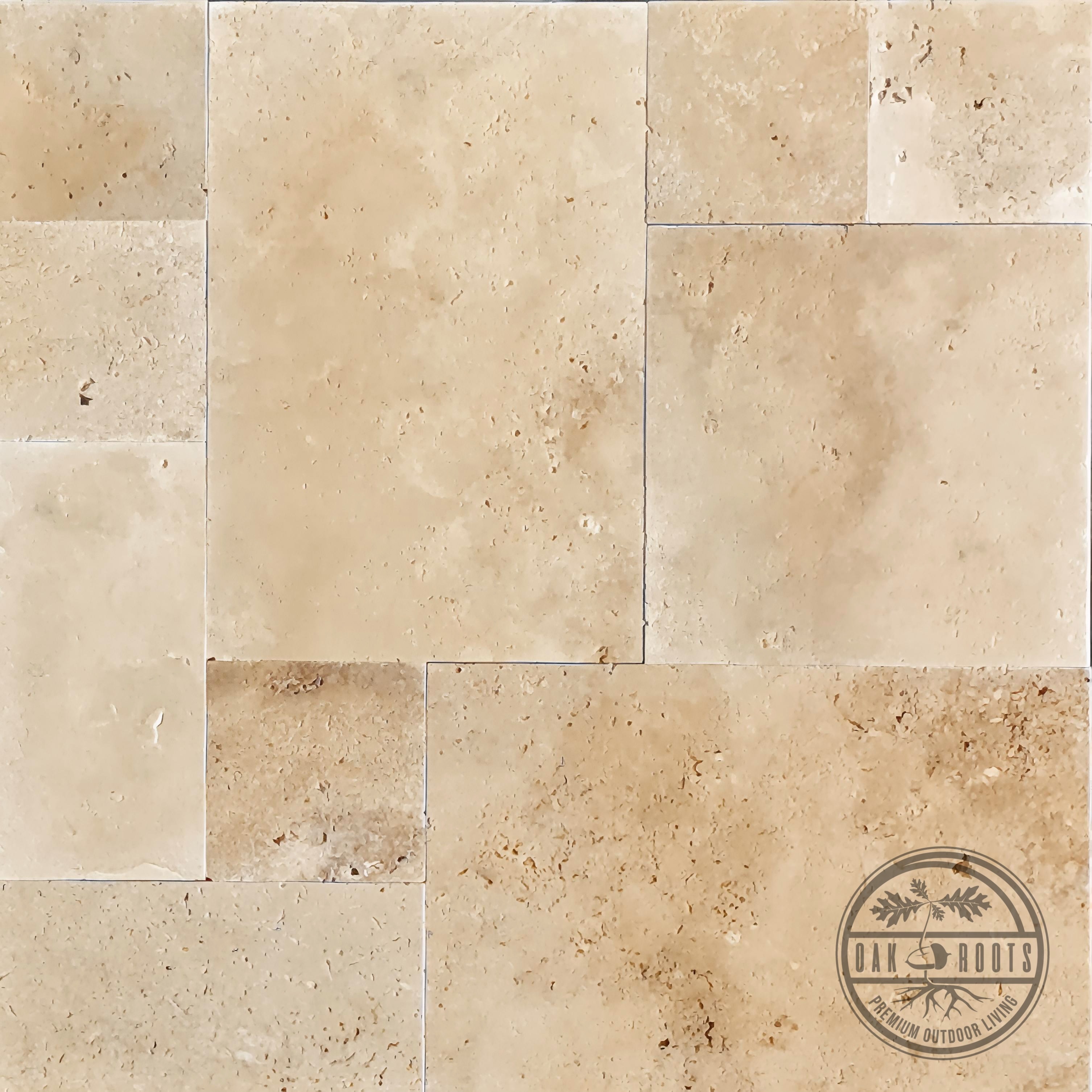Classic Travertine paver installation Milan Indiana