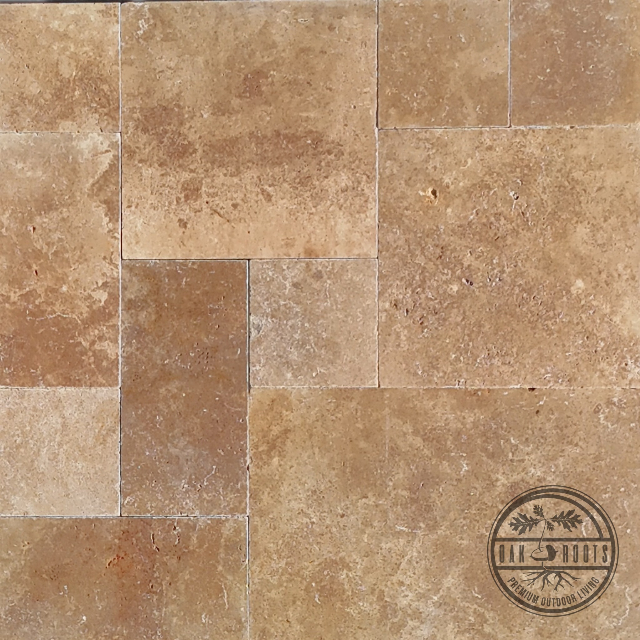 Noce Travertine paver Milan Indiana