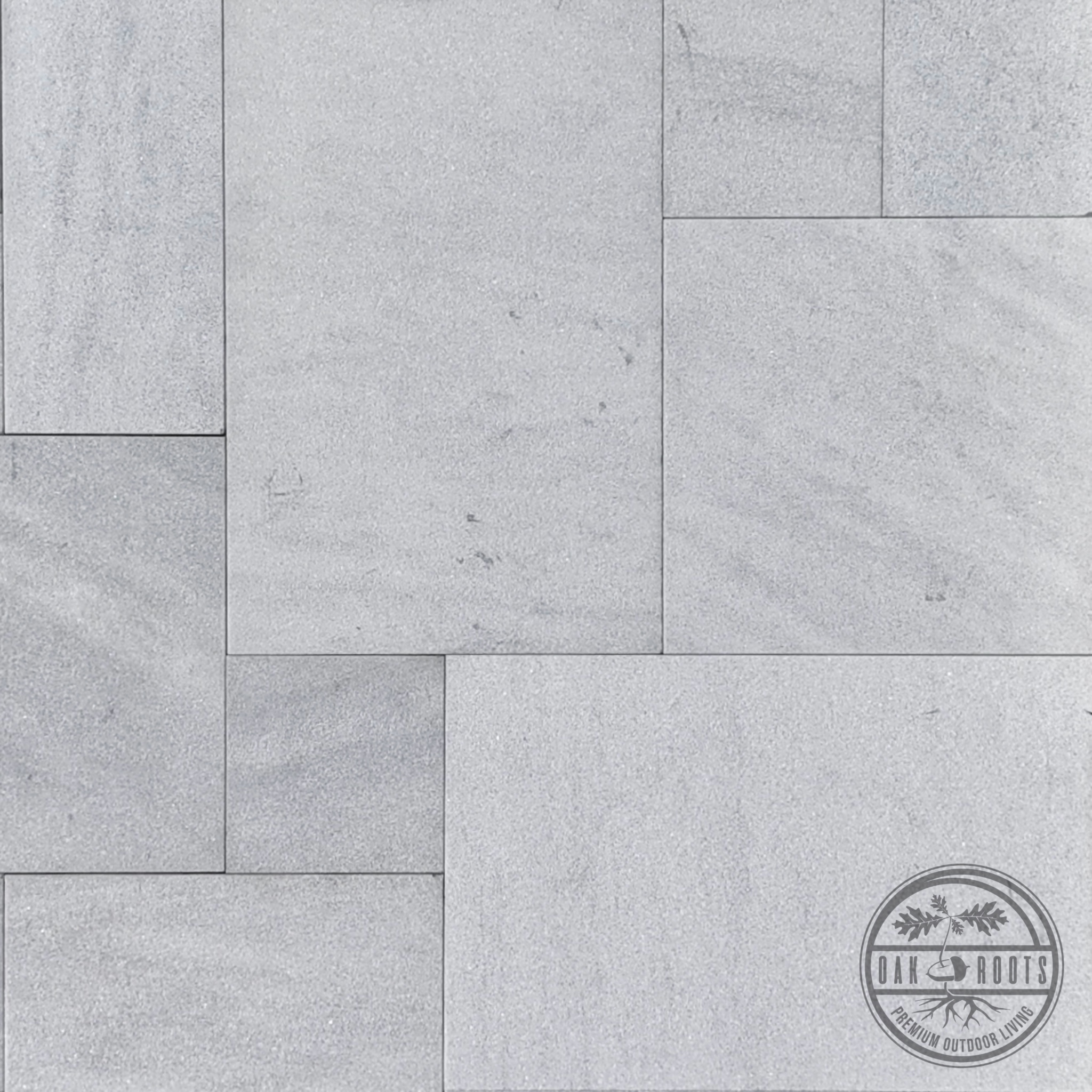 White Aurora Sandblasted paver Milan Indiana