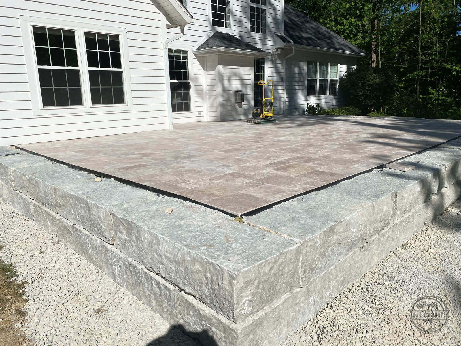 Travertine patio Indiana