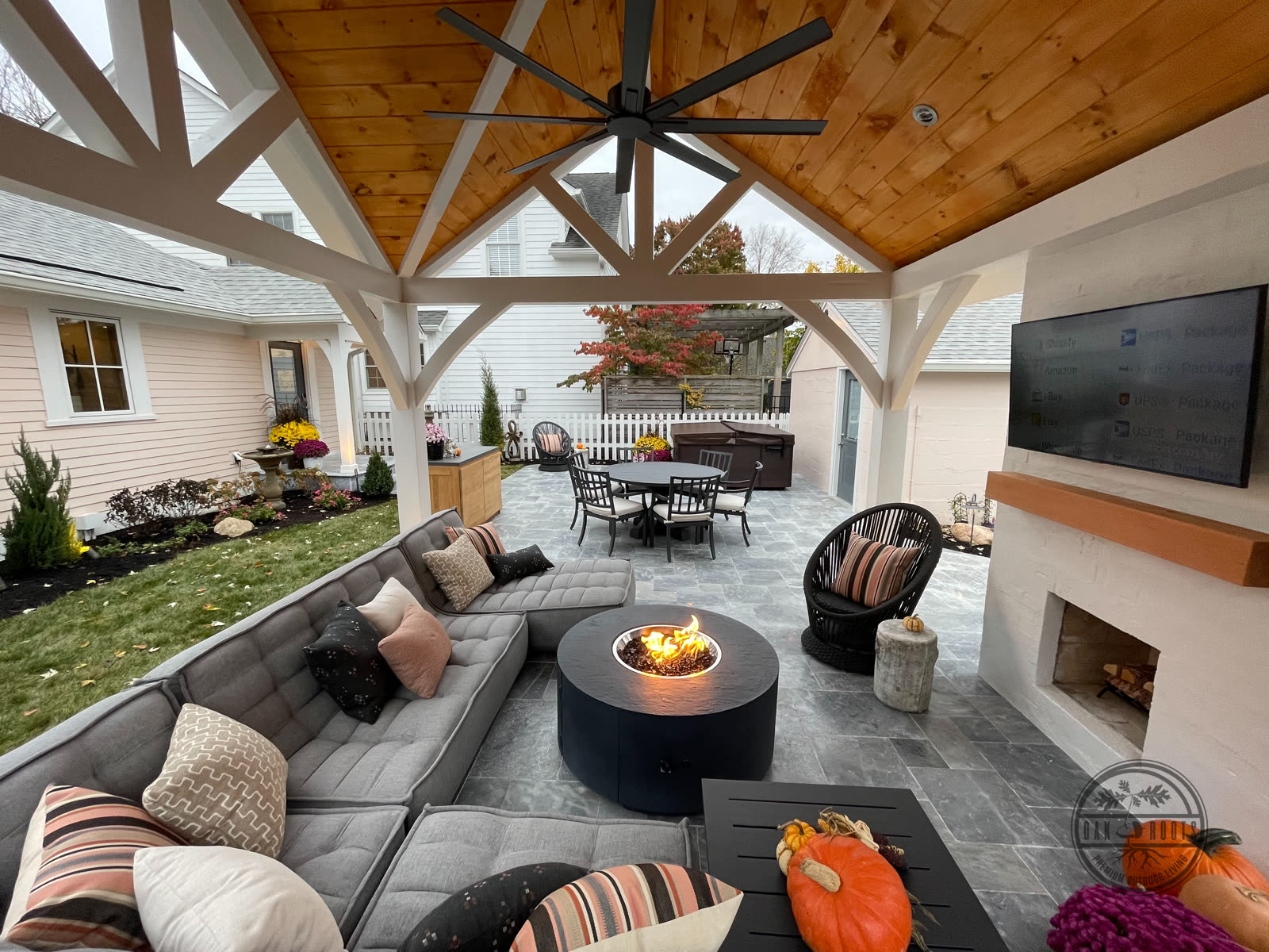 Timber frame pavilion