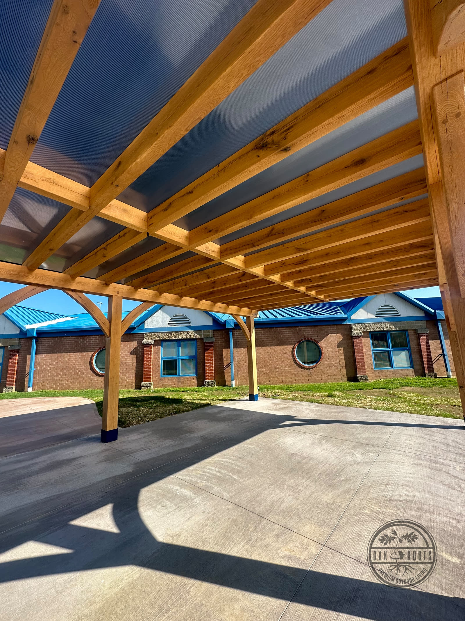 Oak Roots timber frame pergola