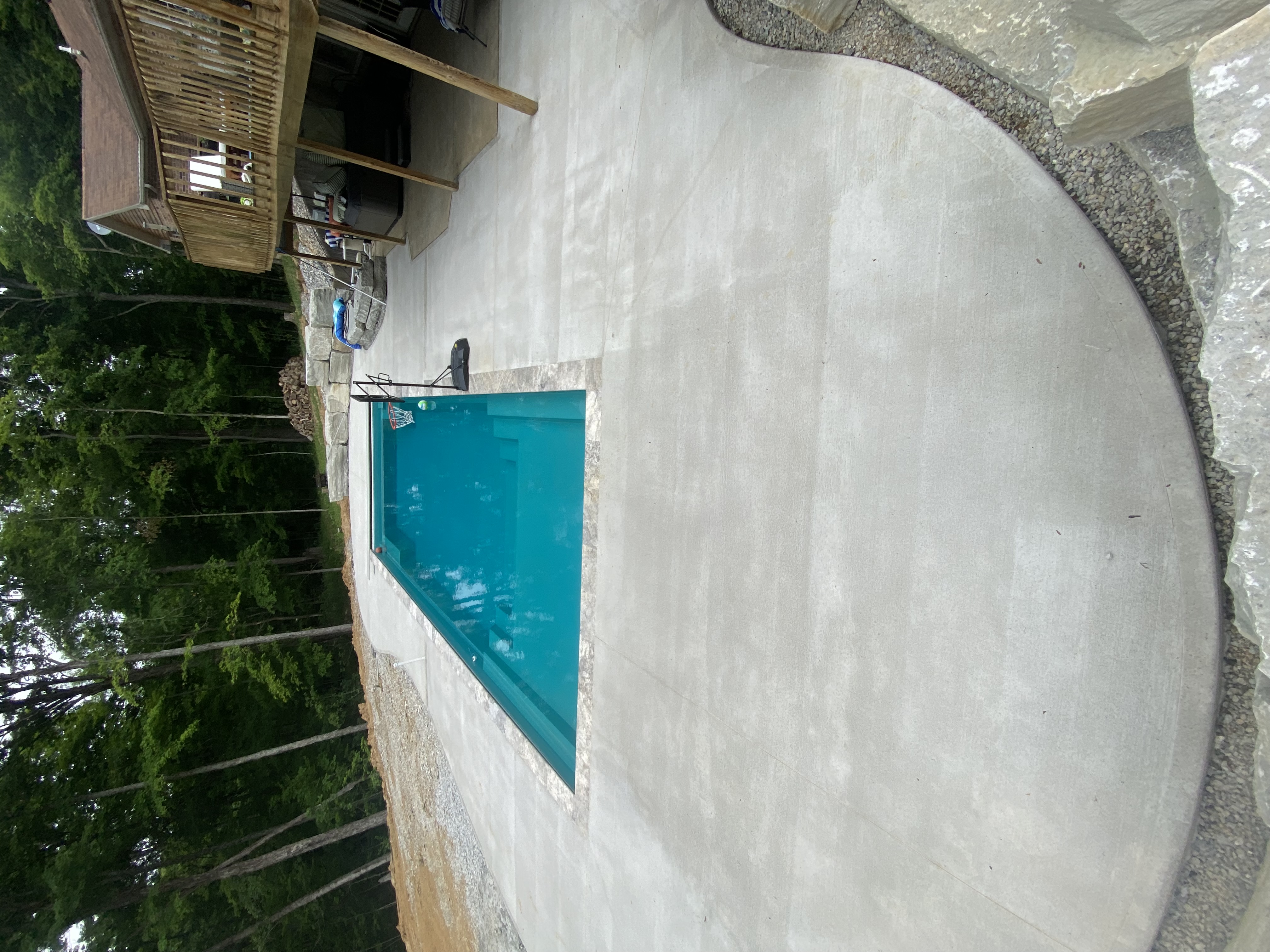 Custom inground pool by Oak Roots LLC Milan Indiana